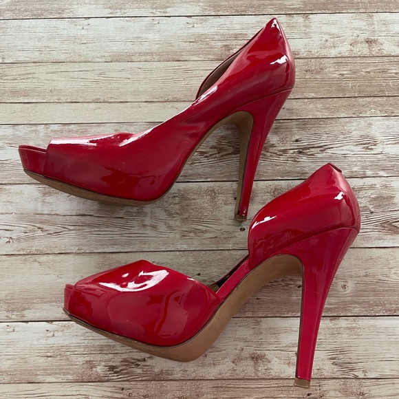 Red Jessica Simpson High Heels - Picture 3 of 6